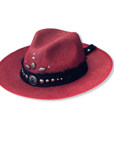 RED LINEN SUNSHINE RED LINEN SUNSHINE  ΚΑΠΕΛΟ KAMAR HATS ΑΞΕΣΟΥΑΡ