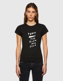 T-SHIRT ΜΕ ΕΚΤΥΠΩΣΗ LOVE FOR EVER DIESEL T-SHIRTS 2