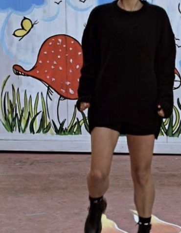 OVERSIZED ΠΛΕΚΤΗ ΜΠΛΟΥΖΑ (BLACK) MAMOUSH ΜΠΛΟΥΖΕΣ