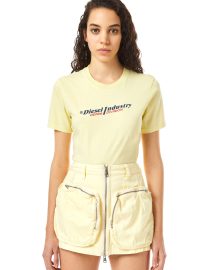 T-SHIRT ΜΕ ΣΤΑΜΠΑ (YELLOW) DIESEL T-SHIRTS 16