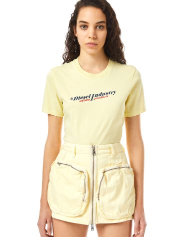 T-SHIRT ΜΕ ΣΤΑΜΠΑ (YELLOW) DIESEL ΠΡΟΣΦΟΡΕΣ