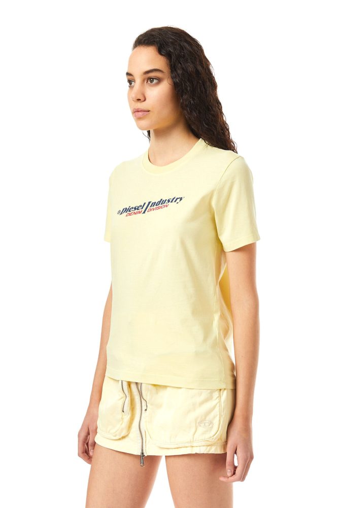 T-SHIRT ΜΕ ΣΤΑΜΠΑ (YELLOW) DIESEL T-SHIRTS 8