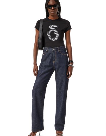 T-SHIRT ΜΕ ΤΥΠΩΜΑ (BLACK) DIESEL T-SHIRTS 2