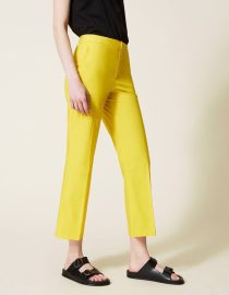 CROPPED ΠΑΝΤΕΛΟΝΙ ΠΟΠΛΙΝΑ (ORANGE) TWINSET ΠΑΝΤΕΛΟΝΙΑ
