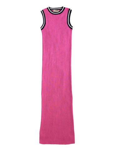 ΦΟΡΕΜΑ ΜΕ ΑΣΠΡΟΜΑΥΡΟ ΡΕΛΙ (PINK) MAMOUSH ΠΛΕΚΤΑ 2