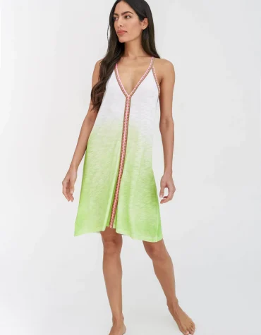 DIP DYE MINI SUNDRESS (GREEN) PITUSA ΚΑΦΤΑΝΙΑ