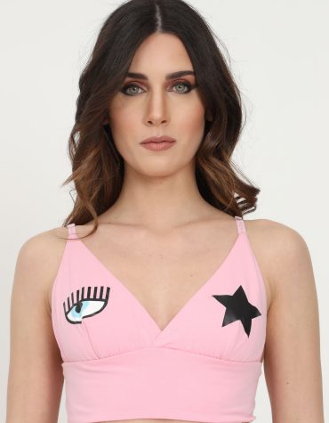 ΤΟΠ ΜΕ ΛΟΓΟΤΥΠΟ PINK CHIARA FERRAGNI OUTLET -70%