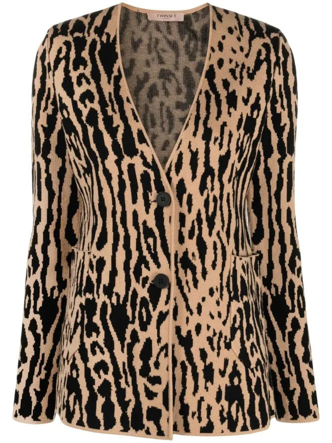 ΠΛΕΚΤΟ ΣΑΚΑΚΙ ANIMAL PRINT TWINSET ΠΑΝΩΦΟΡΙΑ 3