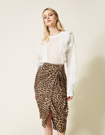 ANIMAL PRINT ΜΙΝΤΙ ΦΟΥΣΤΑ TWINSET ΠΡΟΣΦΟΡΕΣ