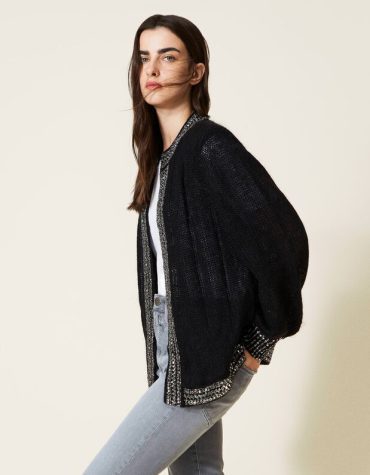 MOHAIR ΖΑΚΕΤΑ ΚΕΝΤΗΜΕΝΗ ΜΕ ΠΑΓΙΕΤΕΣ TWINSET ΖΑΚΕΤΕΣ 2