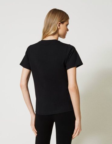 T-SHIRT ΜΕ ΛΟΓΟΤΥΠΟ (BLACK) TWINSET T-SHIRTS 2
