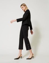 CROP ΠΑΝΤΕΛΟΝΙ ΜΕ ΚΟΥΜΠΙ OVAL T TWINSET ΠΑΝΤΕΛΟΝΙΑ 9