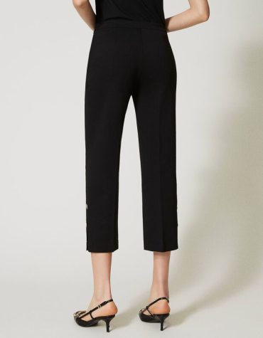 CROP ΠΑΝΤΕΛΟΝΙ ΜΕ ΚΟΥΜΠΙ OVAL T TWINSET pants 2