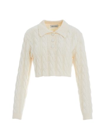 TOP POLO ΠΛΕΚΤΟ (ECRU) MILKWHITE ΜΠΛΟΥΖΕΣ