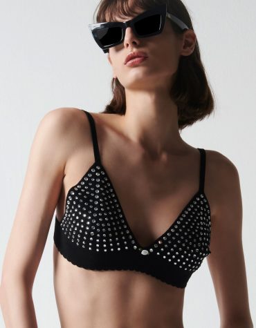 COURTNEY ΠΛΕΚΤΟ TOP (BLACK) ANIYEBY ΜΠΛΟΥΖΕΣ