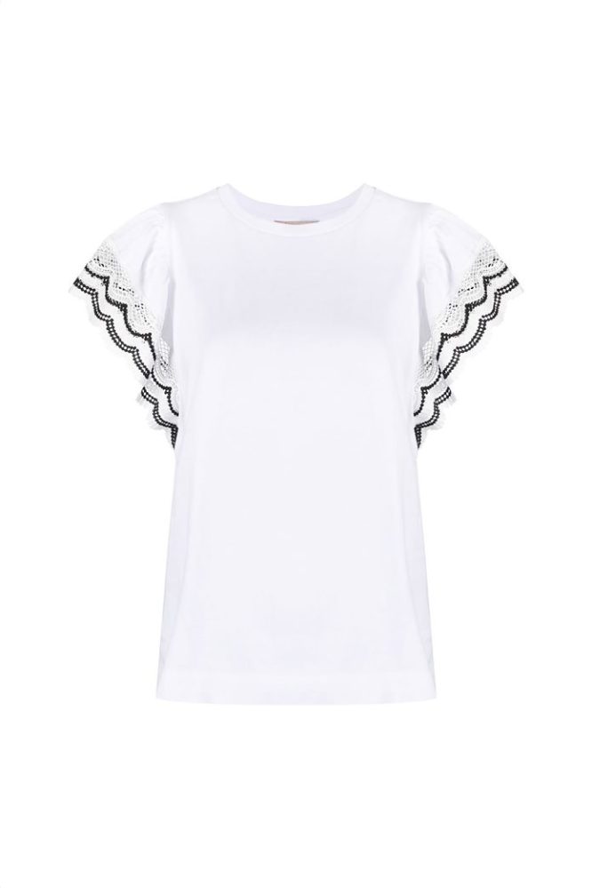 T-SHIRT ΜΕ ΒΟΛΑΝ ΜΑΝΙΚΙΑ TWINSET T-SHIRTS 6