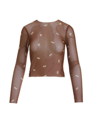 ΔΙΑΦΑΝΟ TOP (LOGO TOBACCO) MILKWHITE ΜΠΛΟΥΖΕΣ