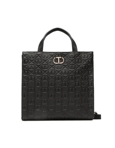 ΤΣΑΝΤΑ ΜΕ ΑΝΑΓΛΥΦΟ ΛΟΓΟΤΥΠΟ (BLACK) TWINSET ΑΞΕΣΟΥΑΡ