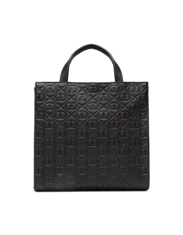 ΤΣΑΝΤΑ ΜΕ ΑΝΑΓΛΥΦΟ ΛΟΓΟΤΥΠΟ (BLACK) TWINSET ΑΞΕΣΟΥΑΡ 2