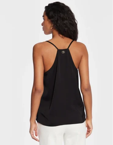 ΣΑΤΕΝ ΤΟΠ (BLACK) TWINSET ΜΠΛΟΥΖΕΣ 2