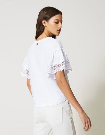 ΜΑΚΡΑΜΕ ΔΑΝΤΕΛΕΝΙΟ ΜΠΛΟΥΖΑΚΙ TWINSET T-SHIRTS 2