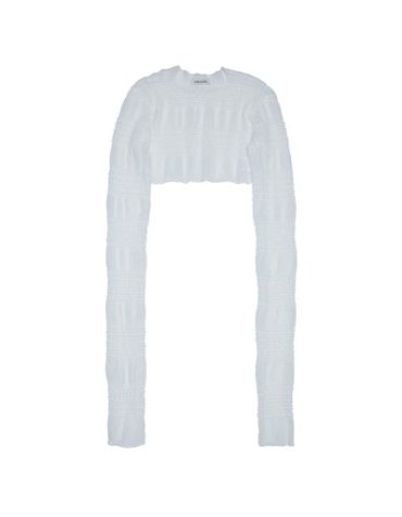 CROP TOP (WHITE) MILKWHITE ΜΠΛΟΥΖΕΣ