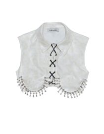 CROP TOP ΜΕ ΚΡΥΣΤΑΛΛΑ (IVORY) MILKWHITE ΜΠΛΟΥΖΕΣ 5