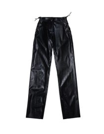 ΔΕΡΜΑΤΙΝΟ ΠΑΝΤΕΛΟΝΙ (BLACK) MILKWHITE pants 7