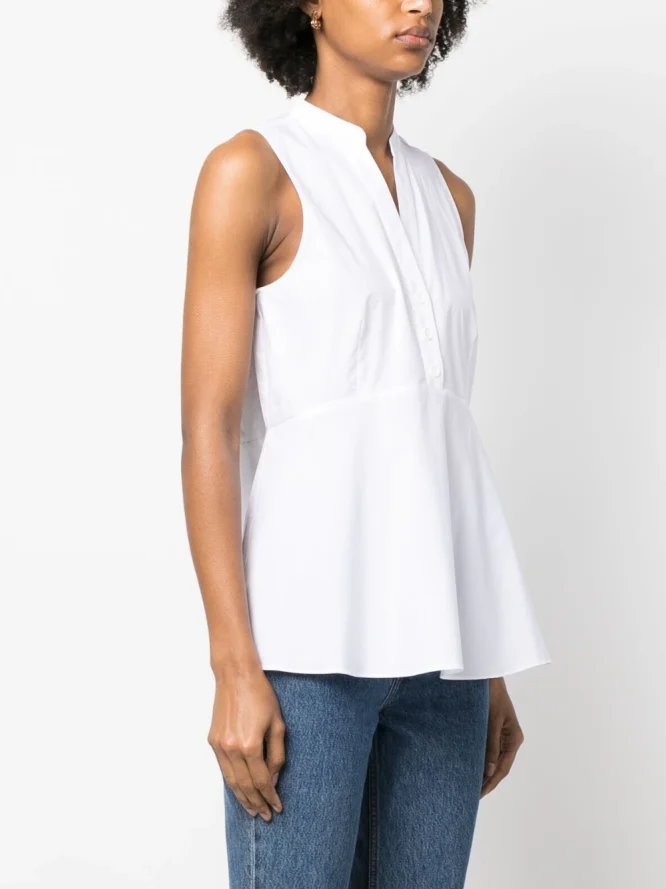 ΜΠΛΟΥΖΑ ΠΟΠΛΙΝΑ (WHITE) TWINSET ΠΡΟΣΦΟΡΕΣ 9