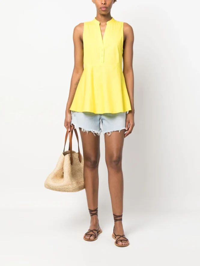 ΜΠΛΟΥΖΑ ΠΟΠΛΙΝΑ (SUN YELLOW) TWINSET BLOUSES 6