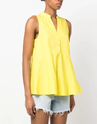 ΜΠΛΟΥΖΑ ΠΟΠΛΙΝΑ (SUN YELLOW) TWINSET BLOUSES