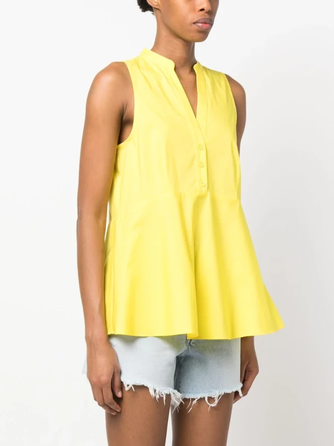 ΜΠΛΟΥΖΑ ΠΟΠΛΙΝΑ (SUN YELLOW) TWINSET BLOUSES 3