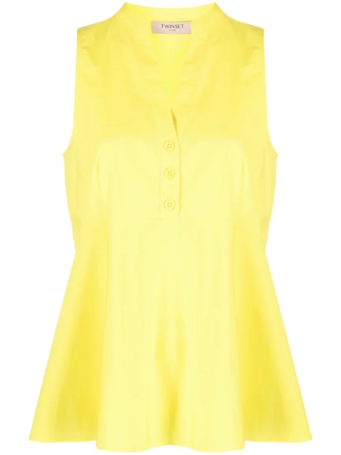 ΜΠΛΟΥΖΑ ΠΟΠΛΙΝΑ (SUN YELLOW) TWINSET ΜΠΛΟΥΖΕΣ 10