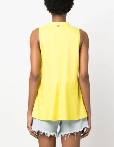 ΜΠΛΟΥΖΑ ΠΟΠΛΙΝΑ (SUN YELLOW) TWINSET BLOUSES 2