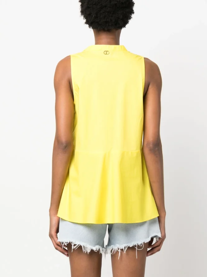 ΜΠΛΟΥΖΑ ΠΟΠΛΙΝΑ (SUN YELLOW) TWINSET BLOUSES 4