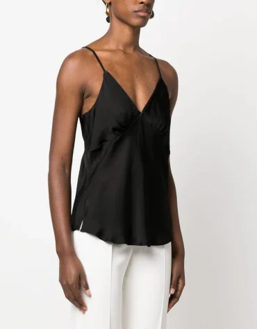 ΣΑΤΕΝ ΤΟΠ (BLACK) TWINSET OUTLET -70%
