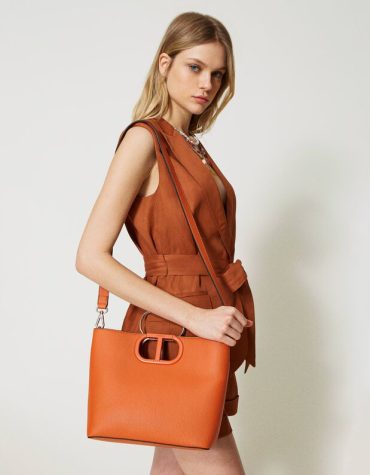 ΤΣΑΝΤΑ ‘LILA’ ΜΕ ΛΑΒΗ OVAL T TWINSET ΑΞΕΣΟΥΑΡ 2