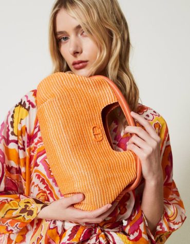 “SWEETY” ΨΑΘΙΝΗ ΤΣΑΝΤΑ (ORANGE) TWINSET ΑΞΕΣΟΥΑΡ 2