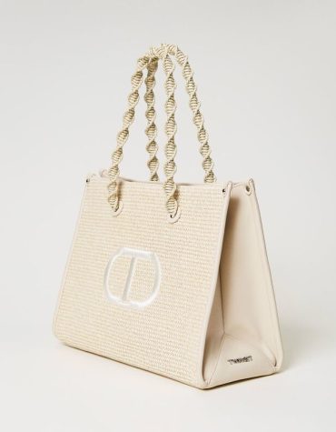 “DARLING” ΜΕΓΑΛΗ ΤΣΑΝΤΑ (IVORY) TWINSET ΑΞΕΣΟΥΑΡ