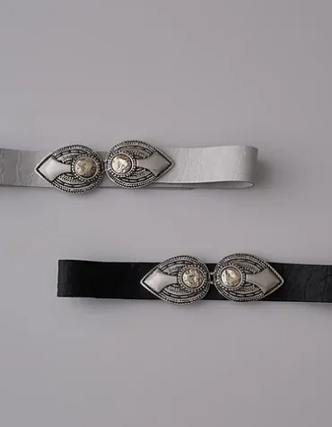 “BACKBONE” (WHITE) ΔΕΡΜΑΤΙΝΗ ΖΩΝΗ INDIVIDUAL ACCESSORY 2