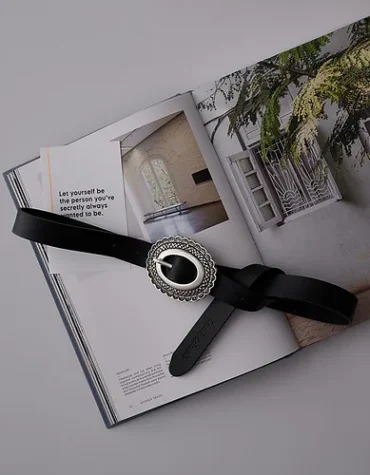 “PERFECT DAY” (BLACK) ΔΕΡΜΑΤΙΝΗ ΖΩΝΗ INDIVIDUAL ACCESSORY