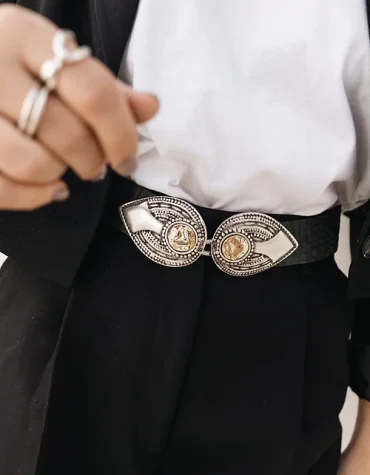 “BACKBONE” (BLACK) ΔΕΡΜΑΤΙΝΗ ΖΩΝΗ INDIVIDUAL ΑΞΕΣΟΥΑΡ