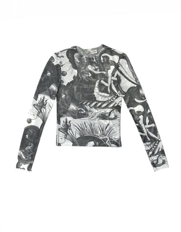 ΔΙΑΦΑΝΟ TOP (MONSTER BLACK) MILKWHITE ΜΠΛΟΥΖΕΣ