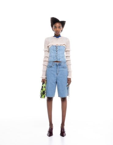 ΤΖΙΝ CROP TOP MILKWHITE ΜΠΛΟΥΖΕΣ 2
