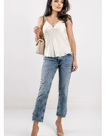 ΣΑΤΕΝ ΤΟΠ (ECRU) TWINSET OUTLET -70%