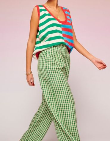 ANGELICA ΠΛΕΚΤΗ ΜΠΛΟΥΖΑ (RED/TURQUOISE/GREEN/IVORY) KARAVAN ΜΠΛΟΥΖΕΣ
