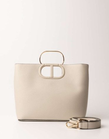 ΤΣΑΝΤΑ ‘LILA’ ΜΕ ΛΑΒΗ OVAL T TWINSET ΑΞΕΣΟΥΑΡ 2