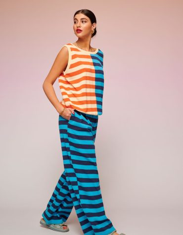 ANGELICA ΠΛΕΚΤΗ ΜΠΛΟΥΖΑ (IVORY/ORANGE) KARAVAN ΜΠΛΟΥΖΕΣ