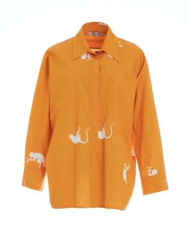 UNISEX PRINTED ΠΟΥΚΑΜΙΣΟ MILKWHITE ΠΟΥΚΑΜΙΣΑ