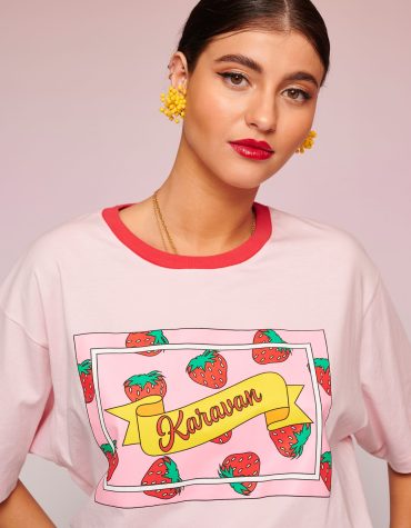 DINO OVERSIZED T-SHIRT (STRAWBERRIES) KARAVAN T-SHIRTS